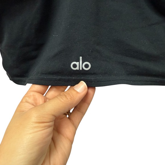 Alo Yoga Airbrush Real Bra Tank Black Size Small - Picture 5 of 7